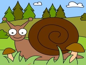 Caracol paseando