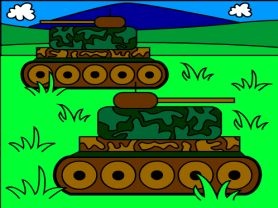 Tanques camuflados