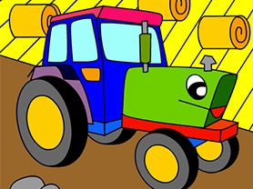 Tractor de colores